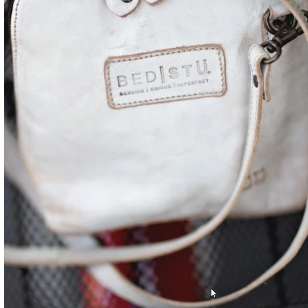 Bed l Stu Ventura Crossbody Leather Nectar Lux New - Picture 4 of 7